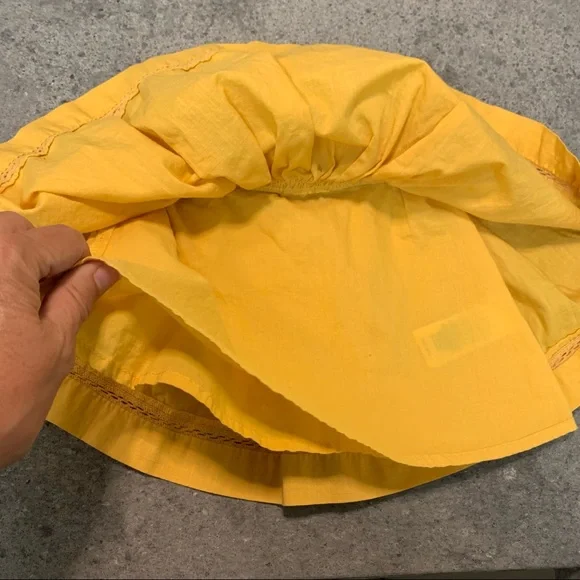 Baby-Yellow Embroidered Cotton Dress - 6-9 Months - Picture 6 of 8